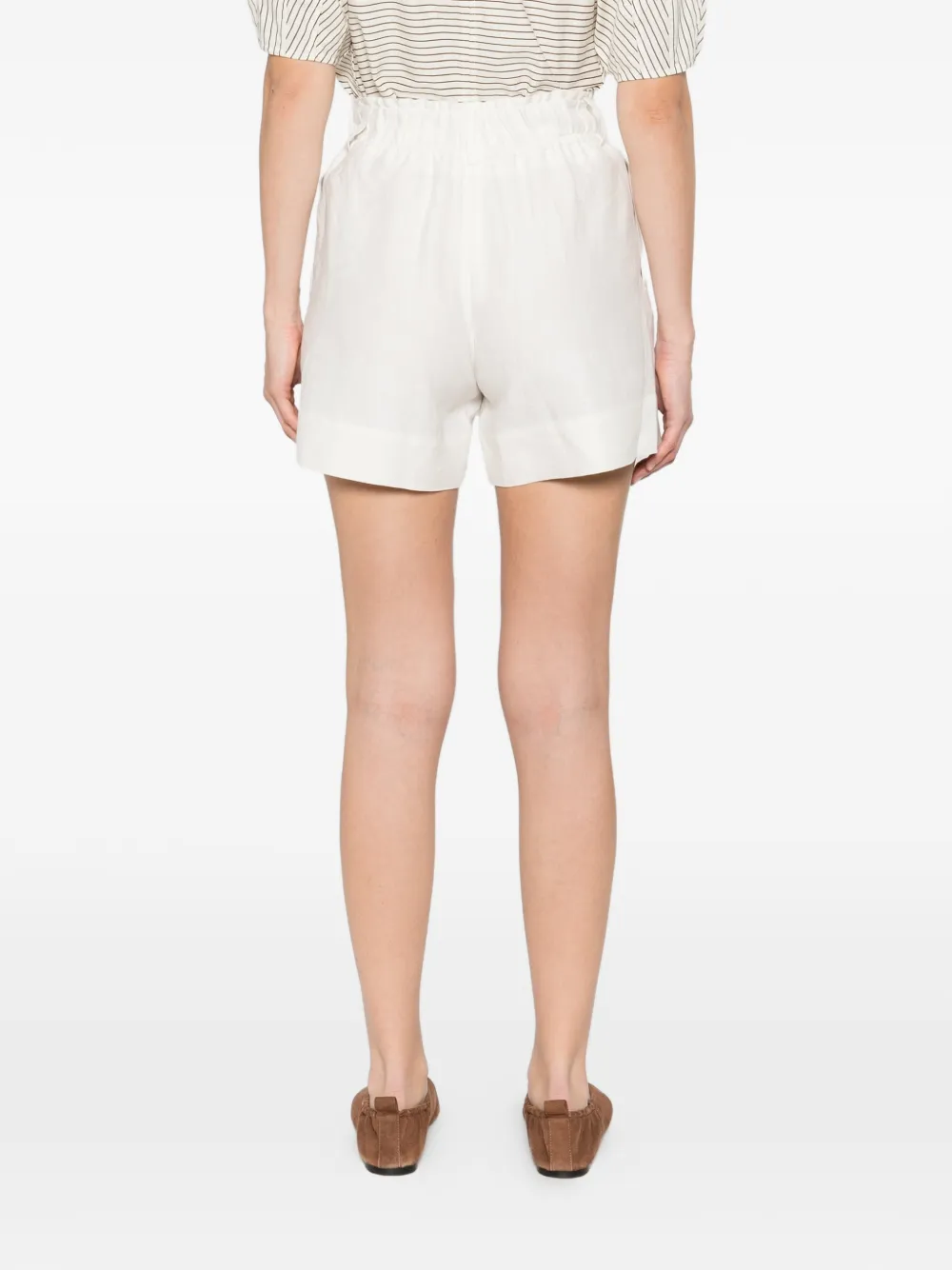 Eleventy Shorts met trekkoord Beige