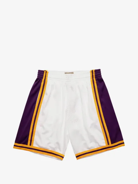 Mitchell & Ness Los Angeles Lakers 1984-85 striped swingman reload shorts