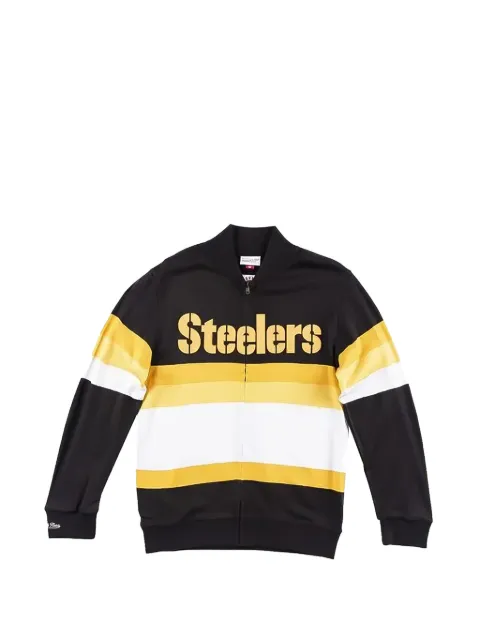 Mitchell & Ness NFL "Pittsburgh Steelers" stripe full-zip sweater