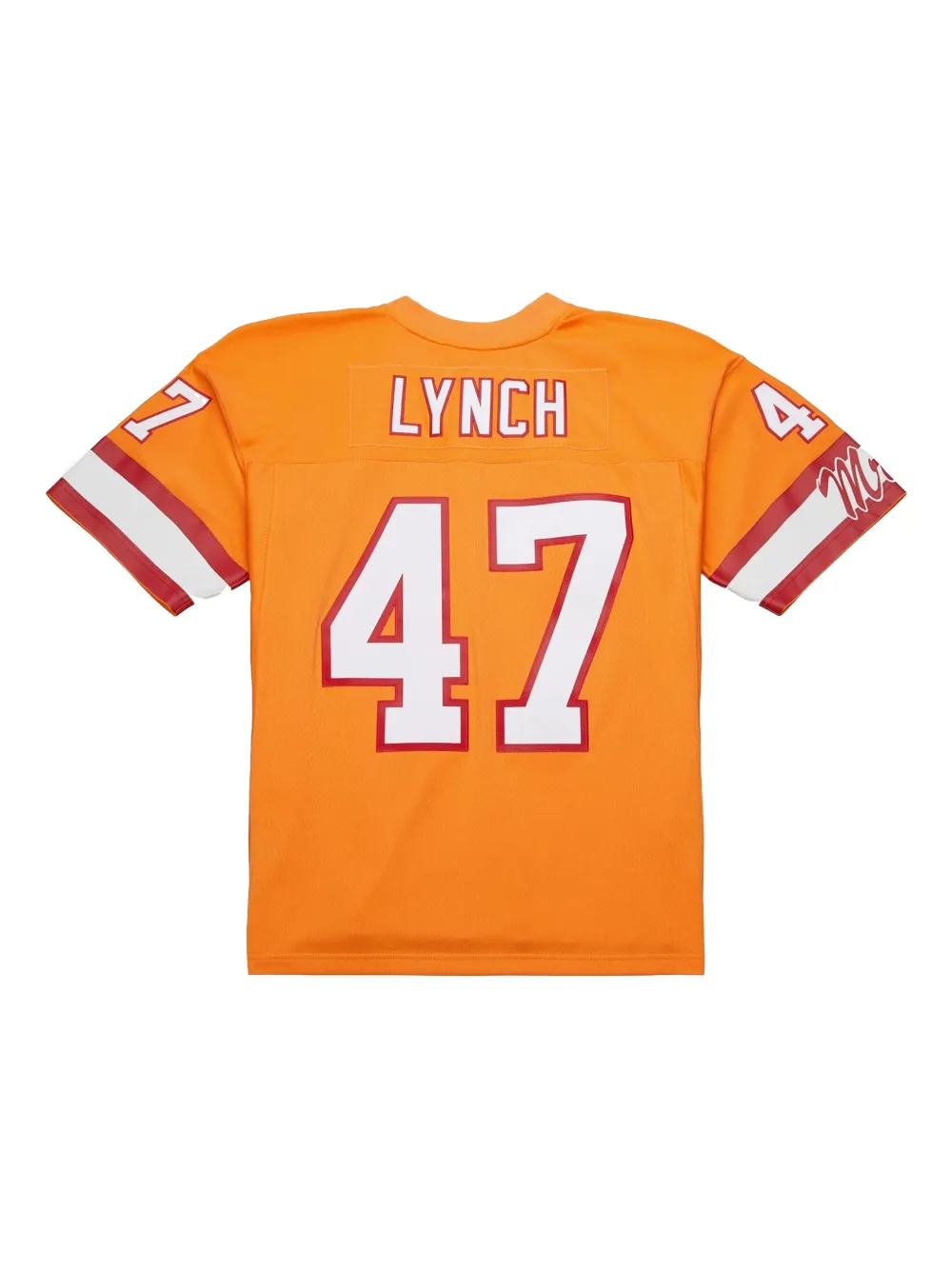 Mitchell & Ness x NFL John Lynch Tampa Bay Buccaneers T-shirt met V-hals Oranje