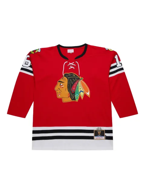 Mitchell & Ness 1960 Chicago Blackhawks dark hockey jersey t-shirt