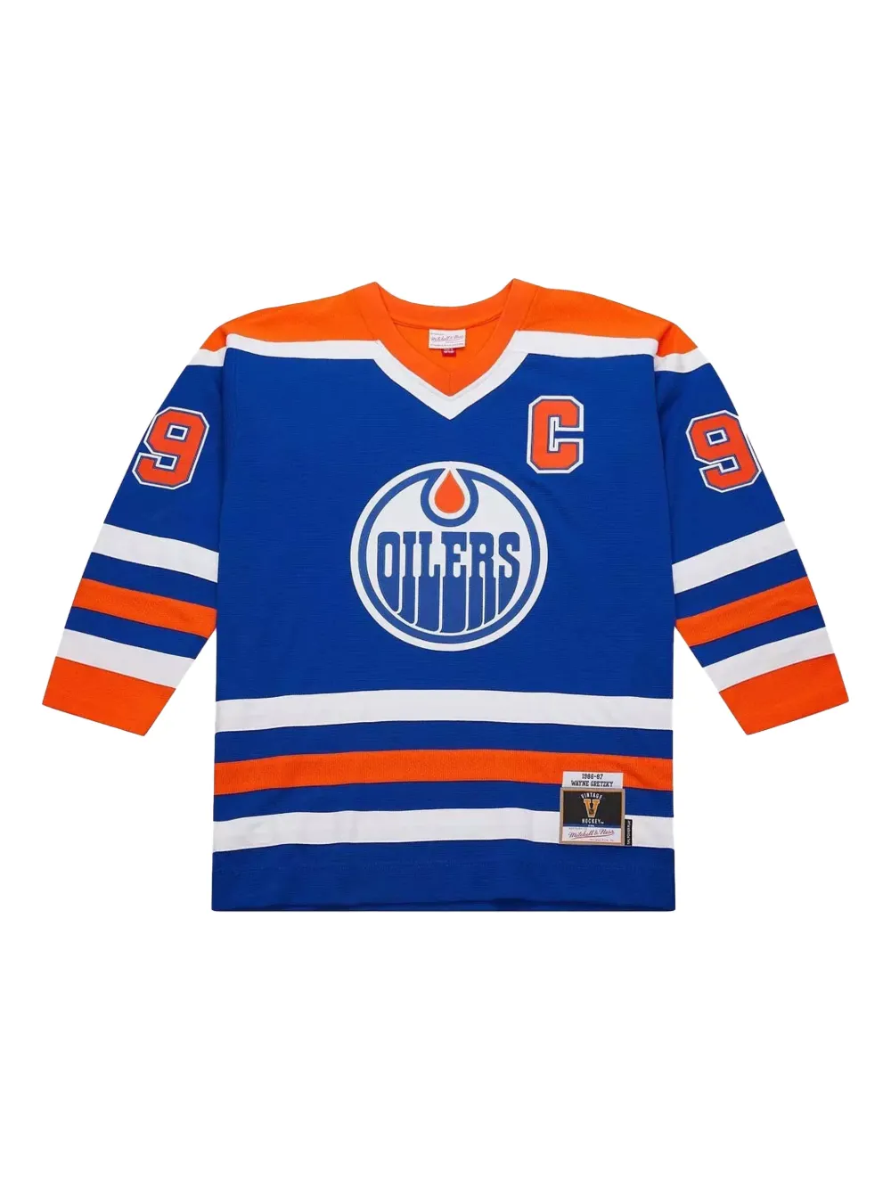 Mitchell & Ness x Wayne Gretzky T-shirt con scollo a V - Blu