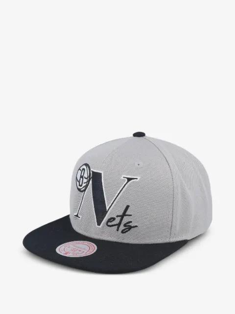 Mitchell & Ness кепка из коллаборации с NBA Brooklyn Nets Top Letter