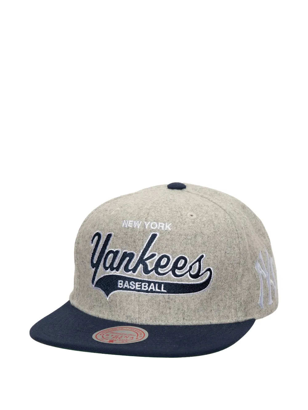 Mitchell & Ness Cappello da baseball con ricamo Yankees - Grigio