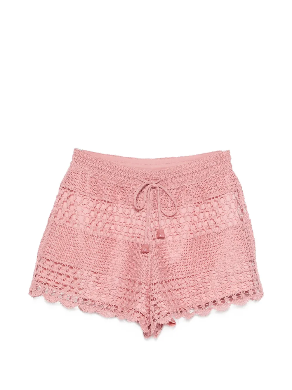 ZIMMERMANN Wanderlust Sun crochet shorts - Rosa