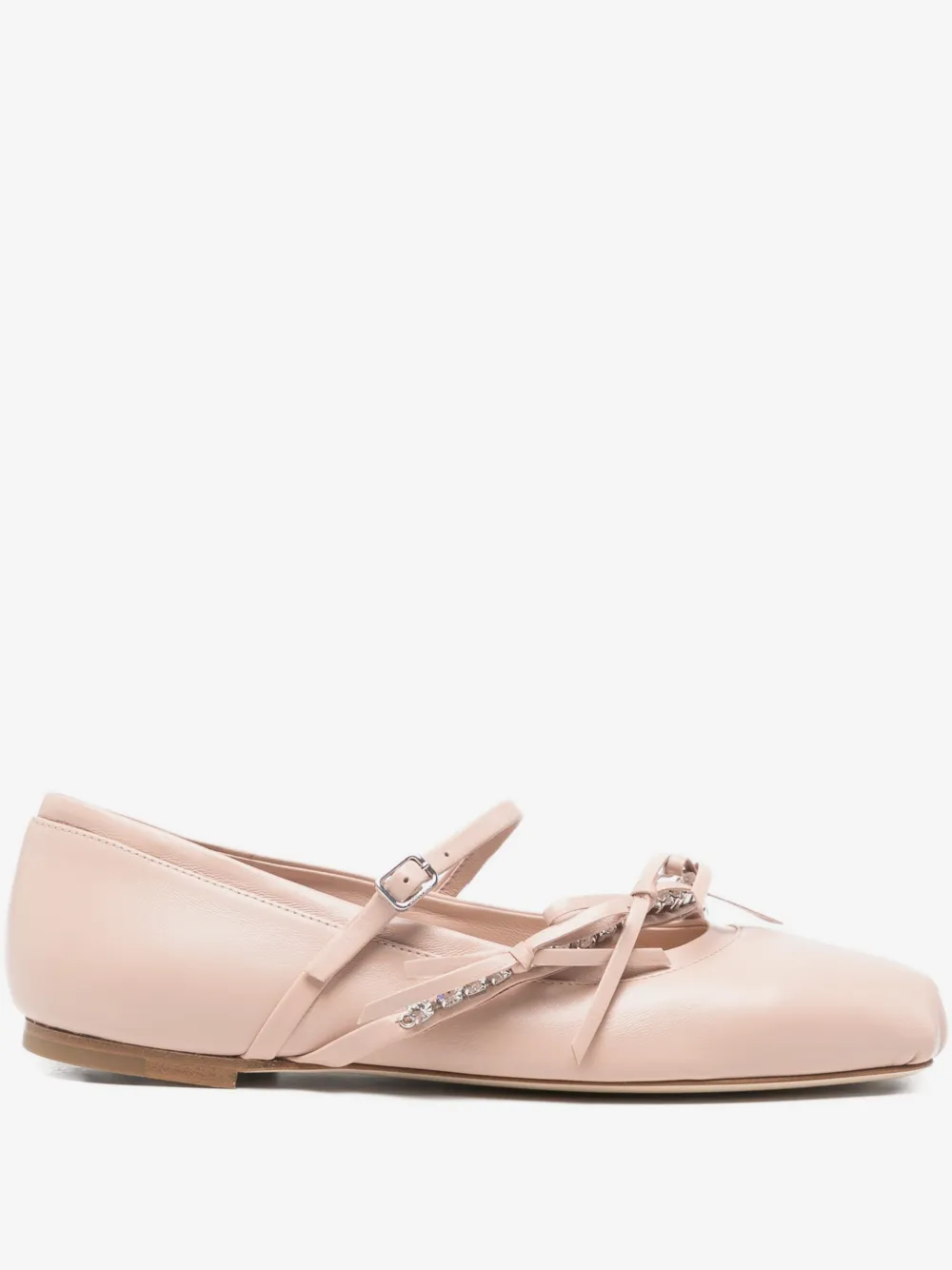Loli Ballerina crystal-embellished ballet flats