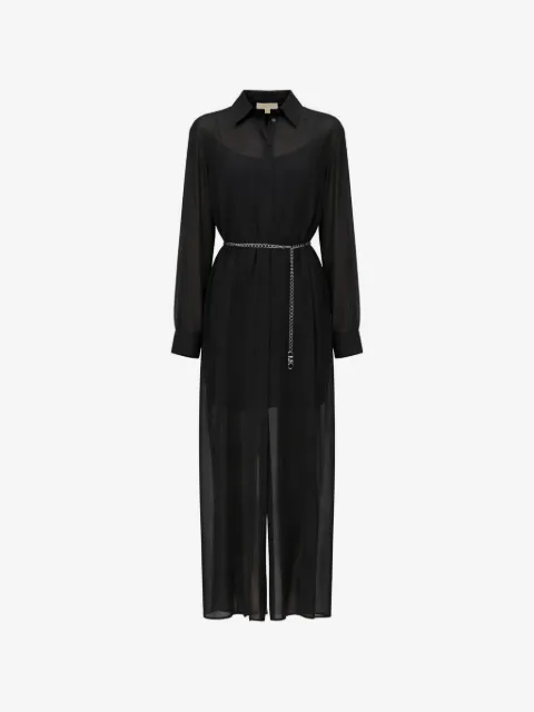 Michael Michael Kors long-sleeve midi shirt dress