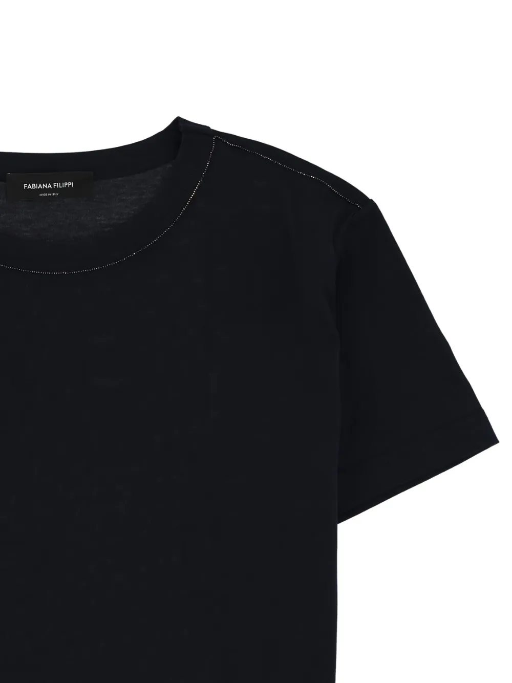 Fabiana Filippi T-shirt met ronde hals Blauw