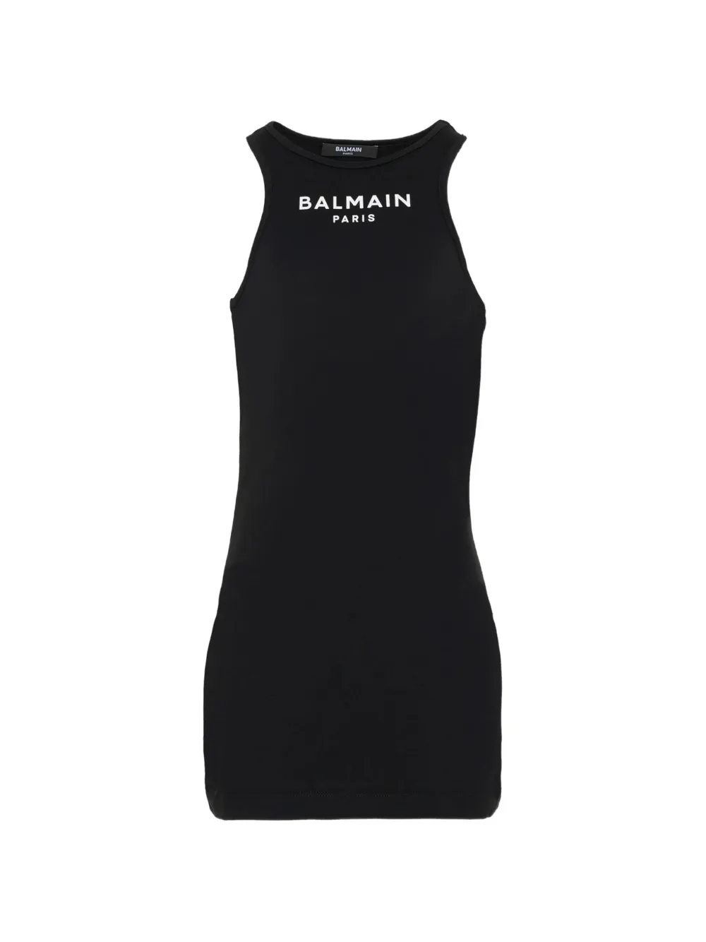 Balmain Kids logo-detail dress - Nero