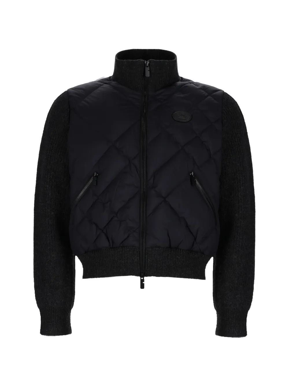 Burberry quilted panelled jacket - Nero