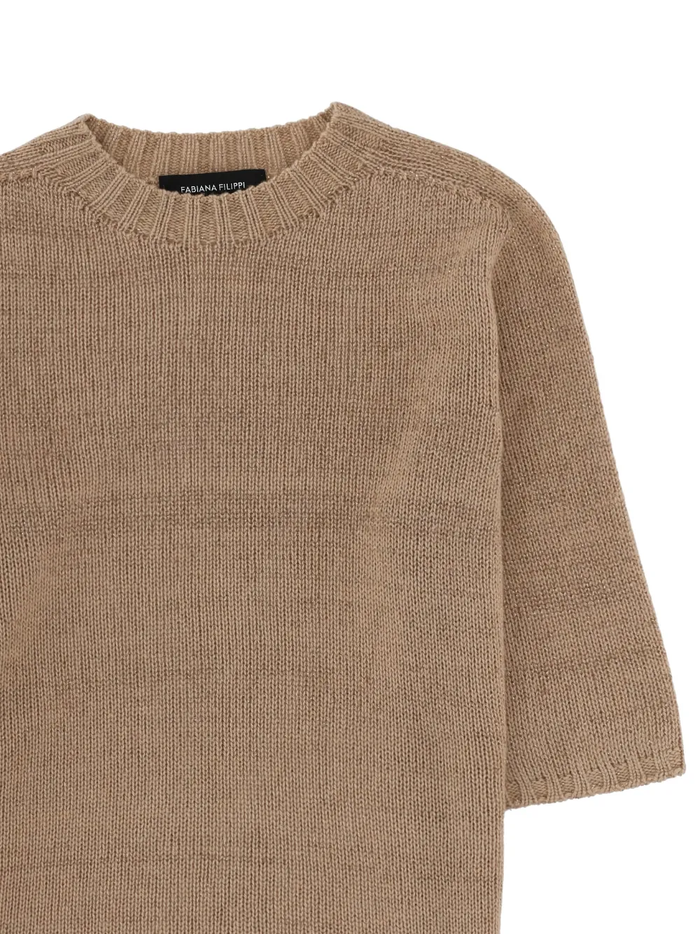 Fabiana Filippi Top met korte mouwen Beige