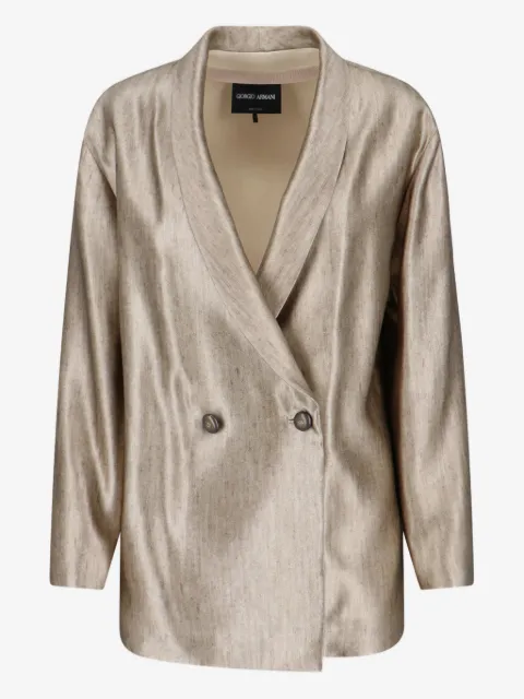 Giorgio Armani double-breasted silk blazer