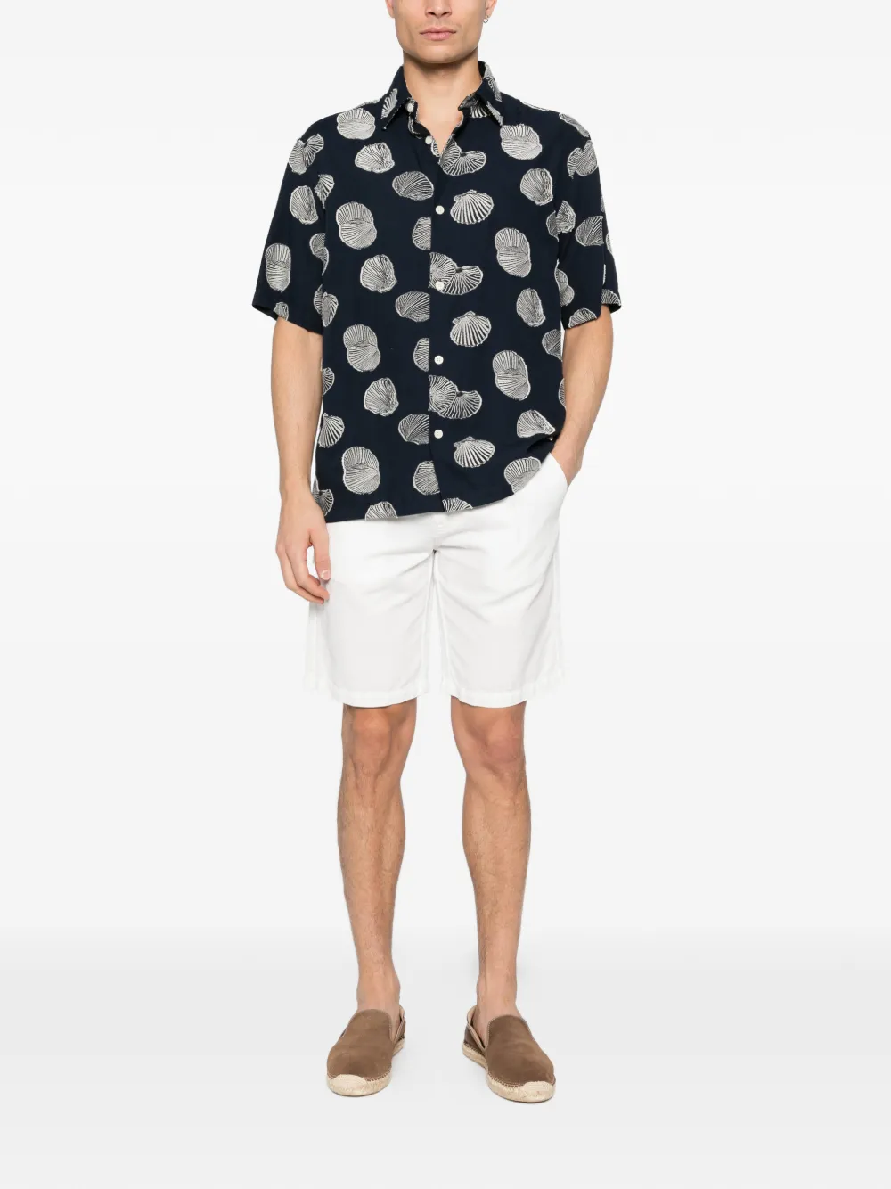 Eleventy drawstring pleated shorts - Wit