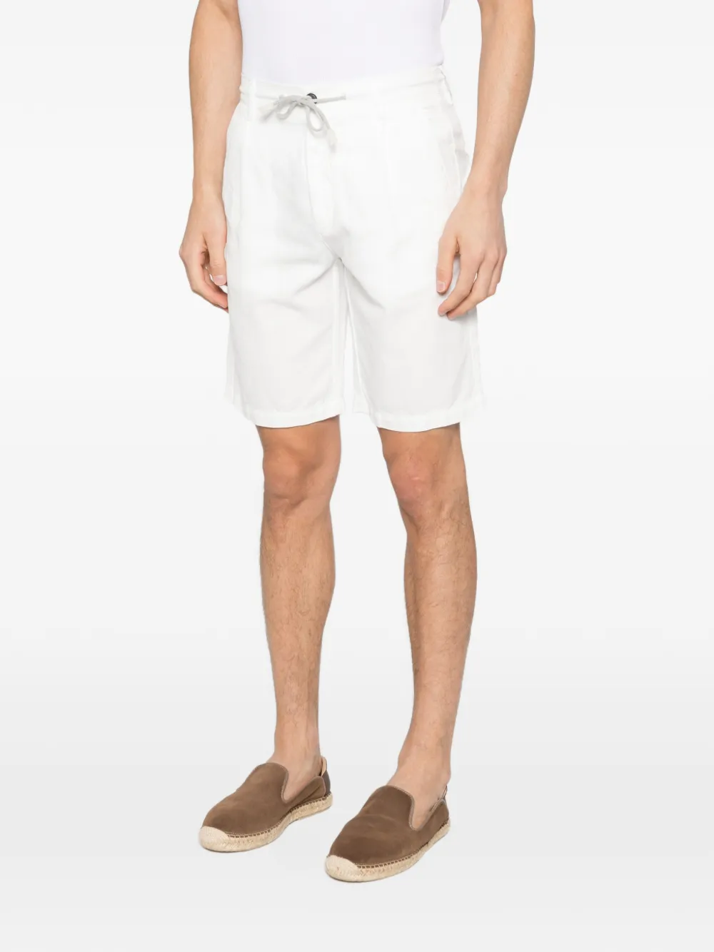 Eleventy Shorts met trekkoord Wit