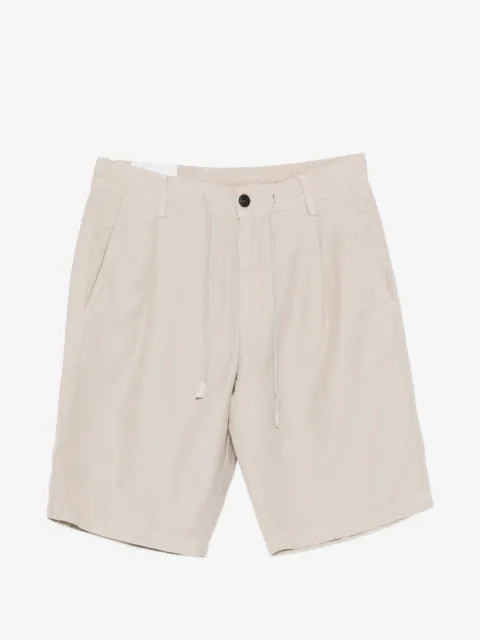 Eleventy drawstring pleated shorts