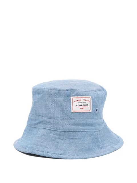 Bonpoint log- patch bucket hat