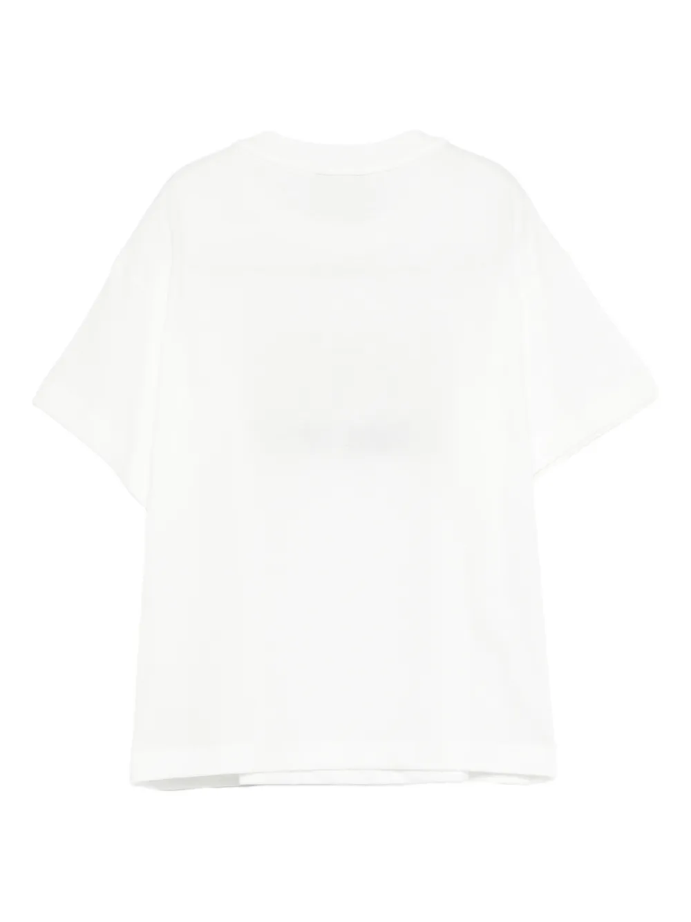 Fendi Kids Effen T-shirt Wit