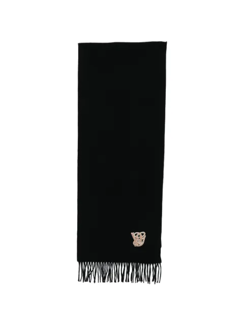 Valentino Garavani monogram fringed scarf
