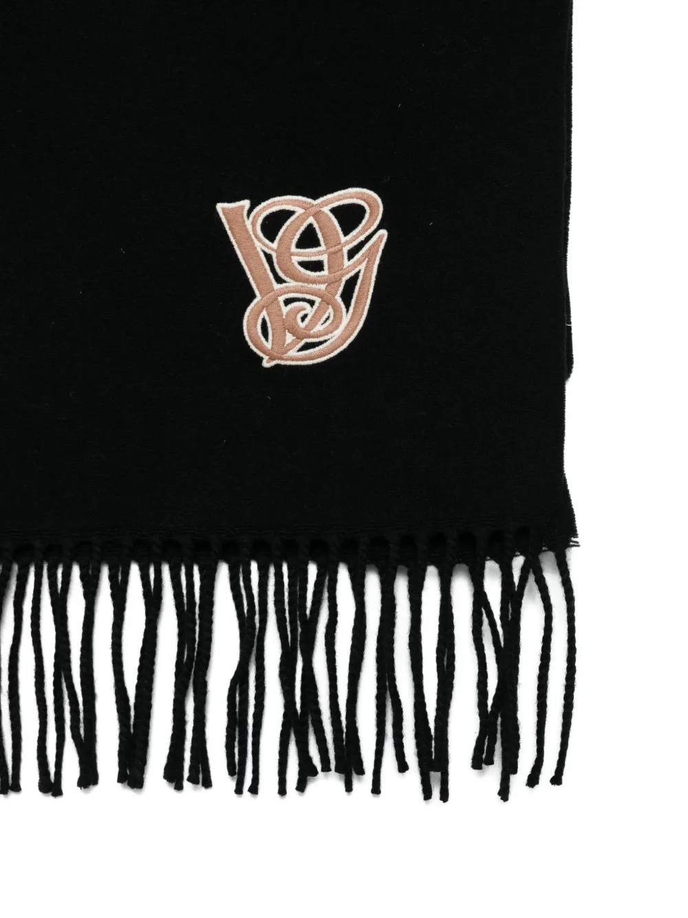 Valentino Garavani Sjaal met monogramprint Zwart