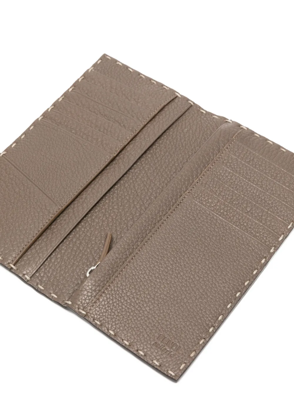  Fendi Selleria Stitched Wallet - Brown 