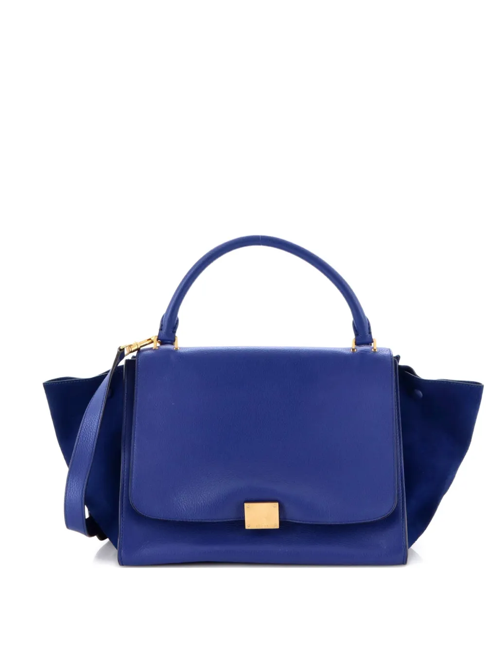 Celine Pre-Owned Trapeze Bag Leather Small satchel - Blu