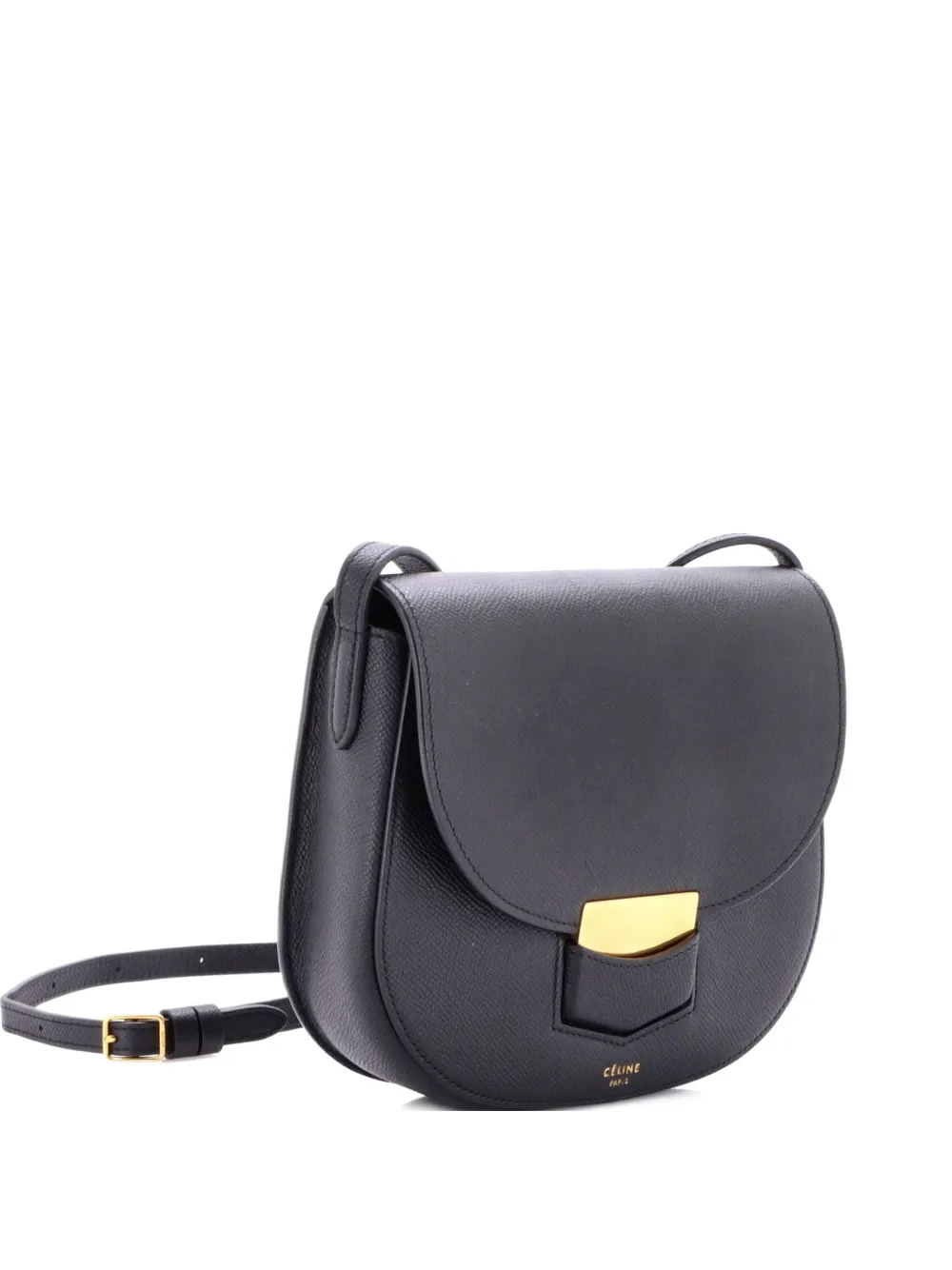 Celine Pre-Owned Trotteur Grainy Leather Small crossbody bag - Nero