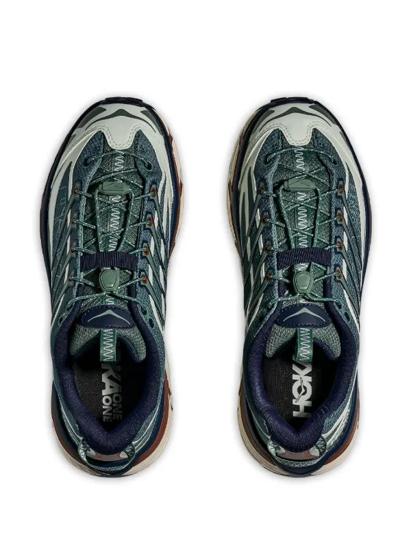 HOKA Mafate Three2 Wordmark Sneakers | Blue | FARFETCH