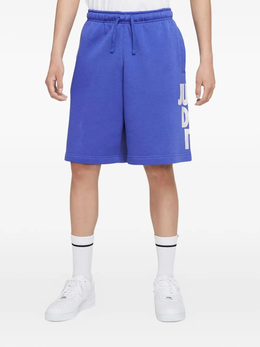 Nike Just Do It fleece shorts - Blu