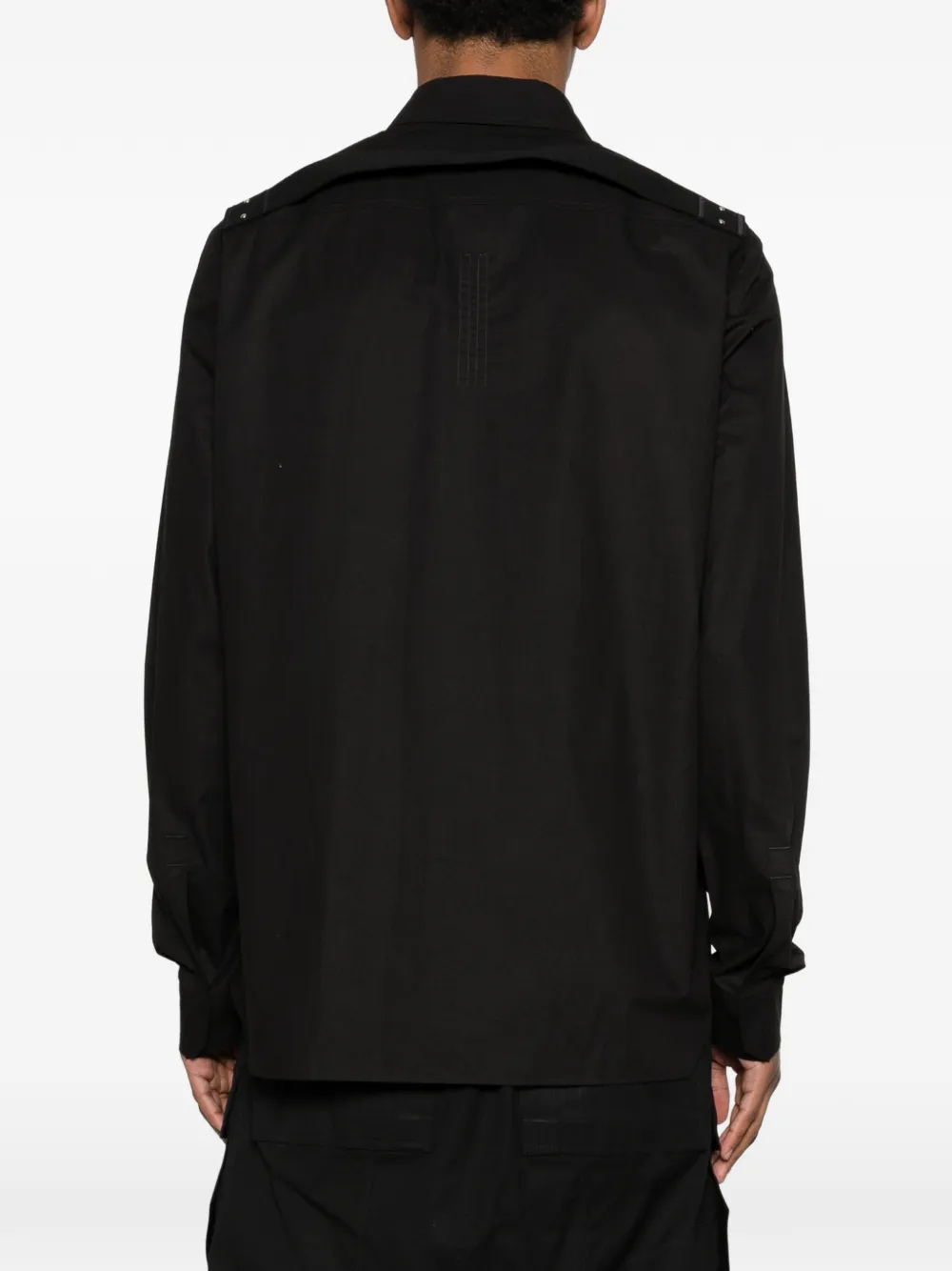 Rick Owens Overhemd met klassieke kraag Zwart