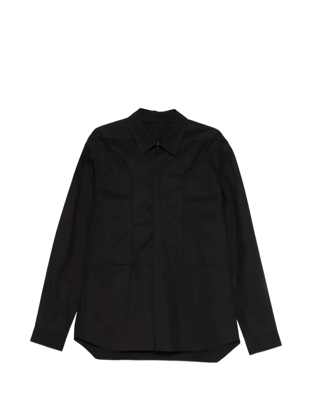 Rick Owens long-sleeve classic-collar shirt - Nero