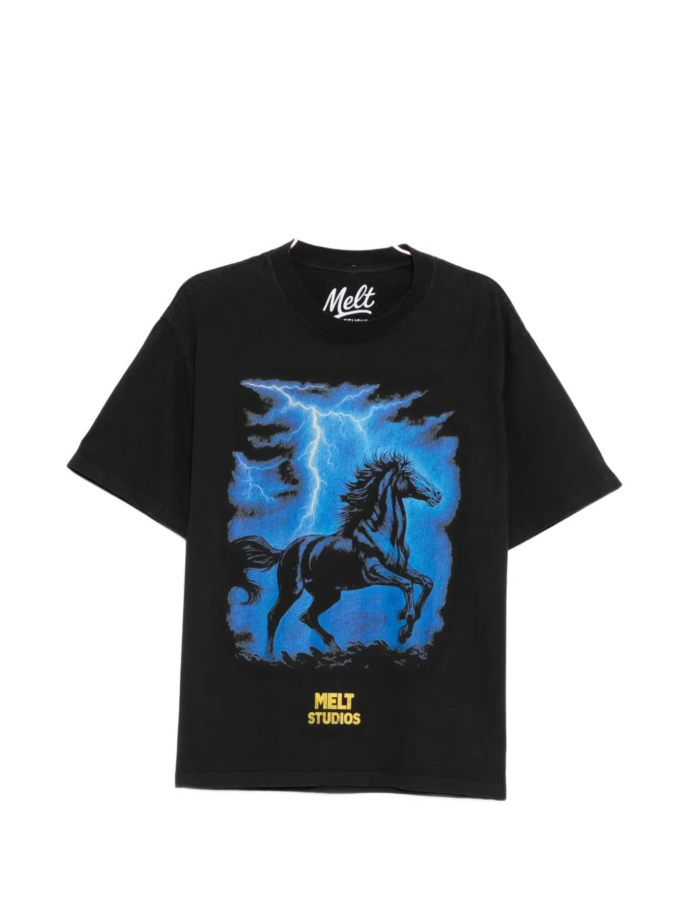 Melt horse graphic T-shirt - Nero