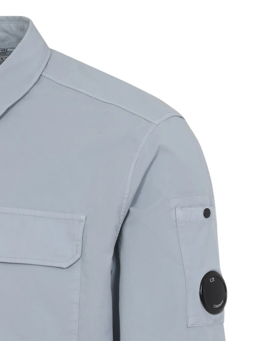 C.P. Company Overhemd met zak en knoop Blauw