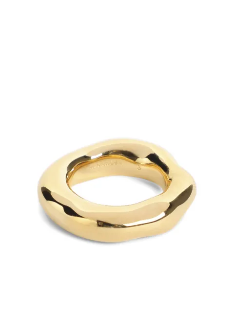 Jil Sander anillo con bordes irregulares