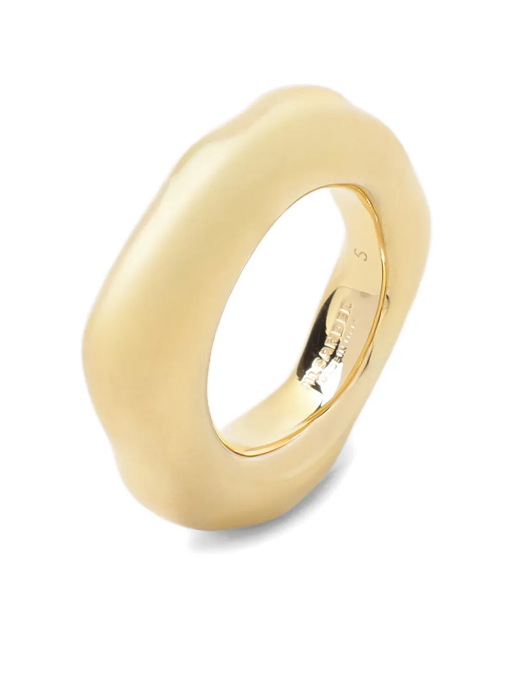 Jil Sander irregular-edges ring - Goud