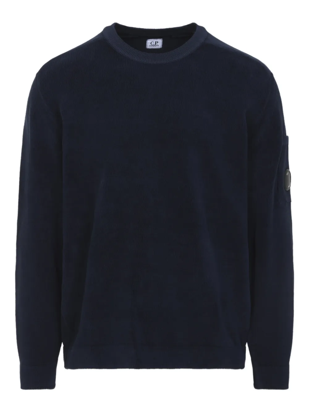 C.P. Company patch crew neck sweater - Blu