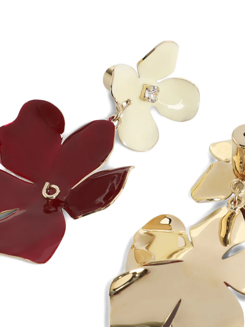 Marni flower-design earrings - Rood