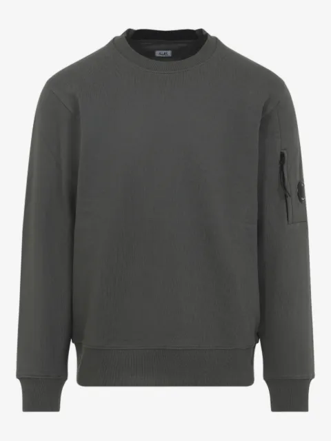 C.P. Company diagonal raised fleece crewneck Lens sweatshirt