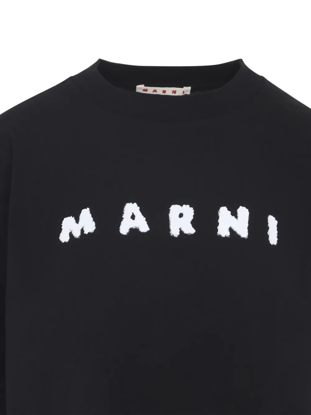 Marni T-shirt met logo Zwart