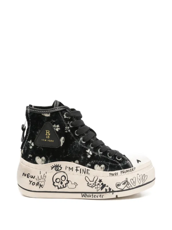 R13 Kurt High-tops Sneakers in Black