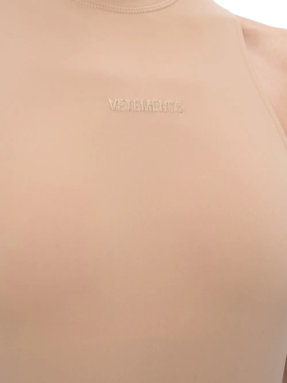  Vetements Logo-detail Bodysuit - Neutrals 