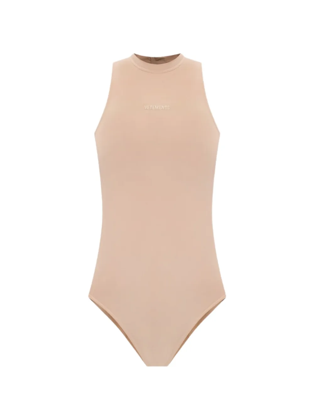 VETEMENTS logo-detail bodysuit - Toni neutri