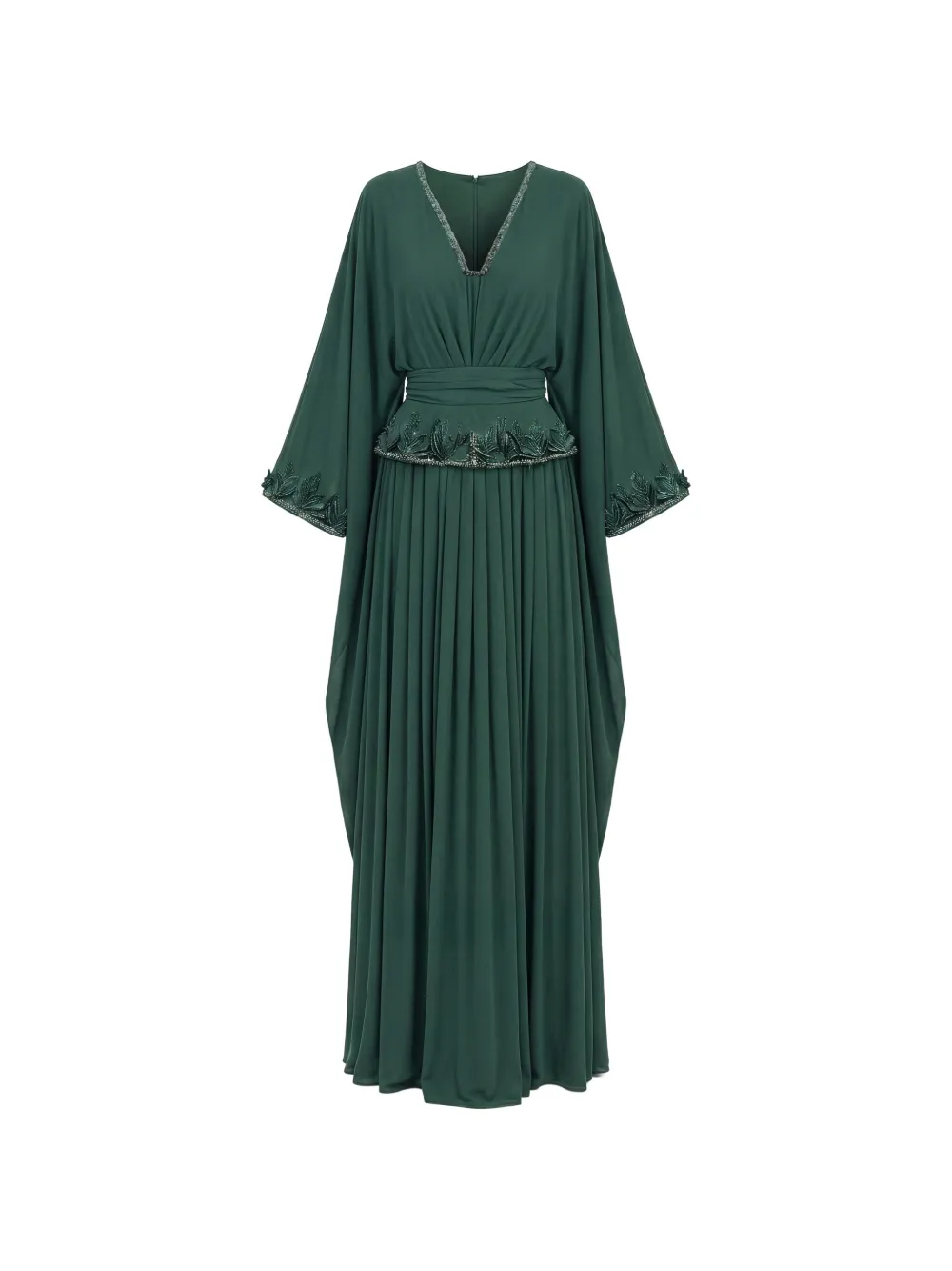 Saiid Kobeisy Abito con ricamo - Verde