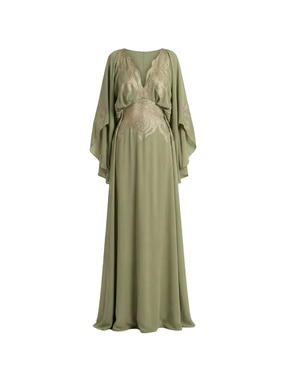Saiid Kobeisy Abito da sera con decorazione - Verde