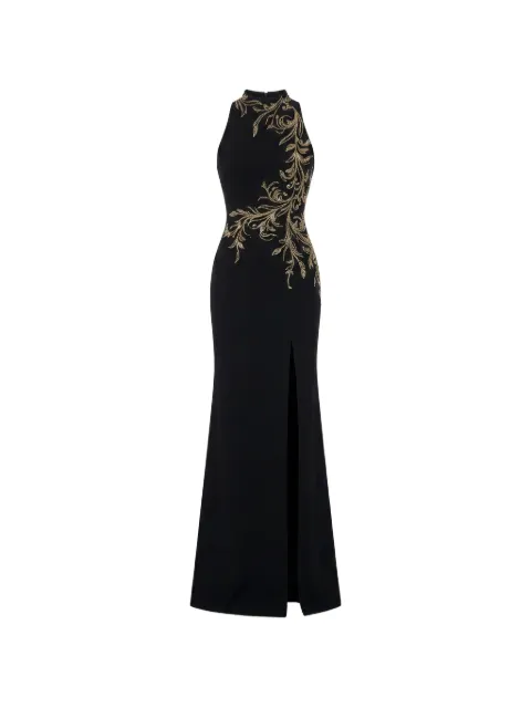 Saiid Kobeisy halterneck embellished maxi dress
