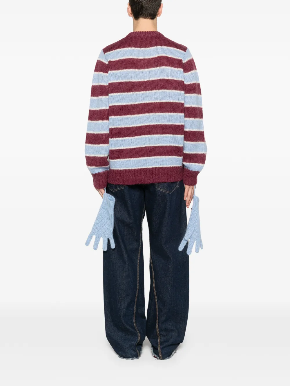 Charles Jeffrey Loverboy Gestreepte trui Rood