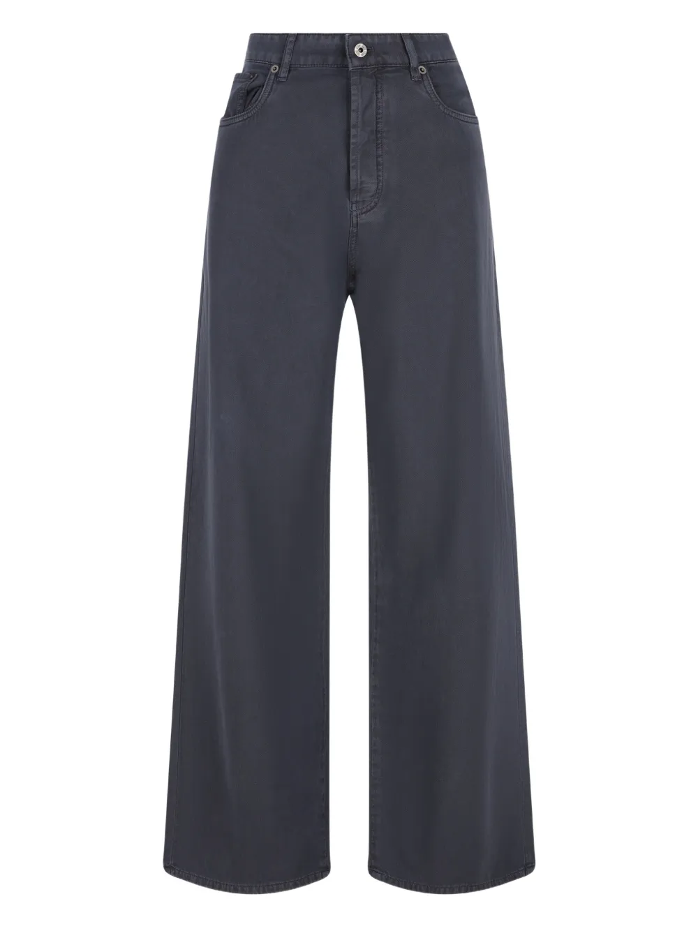 Miu Miu wide-leg five-pockets jeans - Grigio