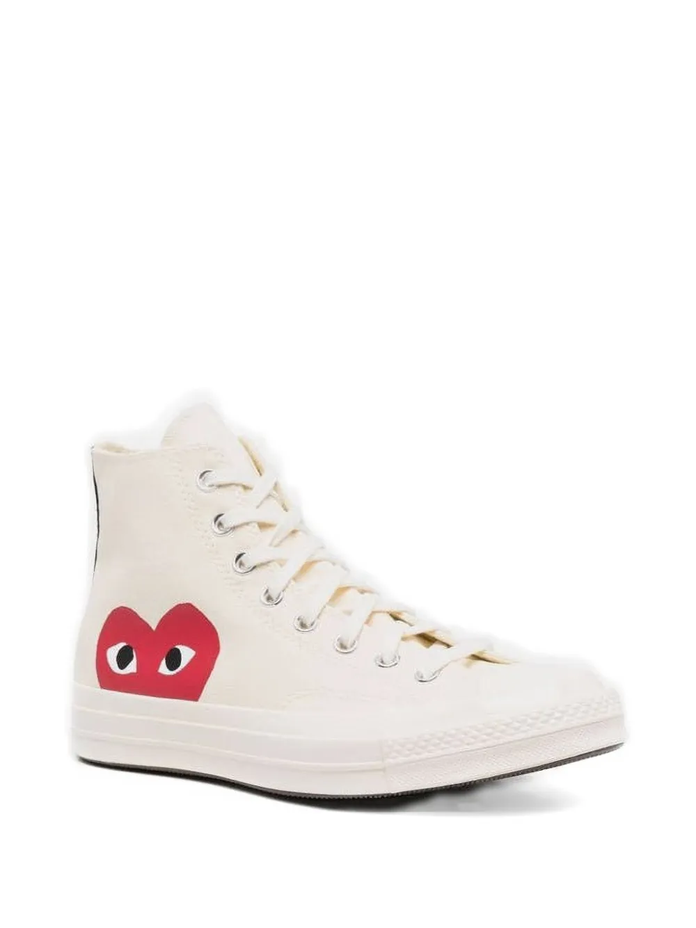 Comme des Garçons Homme x Converse Chuck 70 heart-motif high-top sneakers Wit