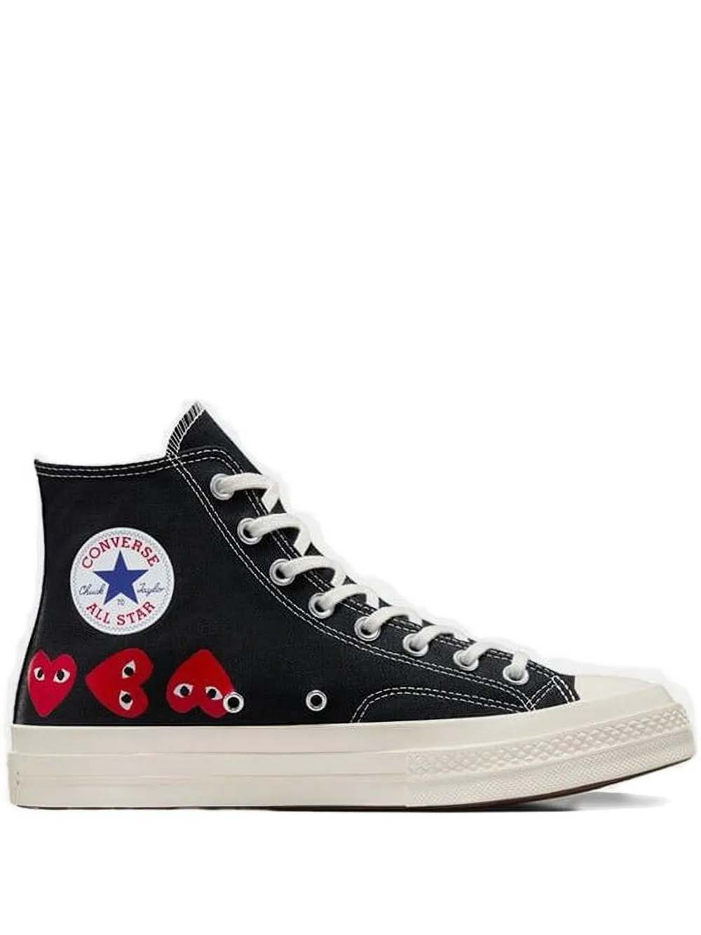 Comme des Garçons Homme x Converse Chuck 70 heart-motif high-top sneakers - Nero