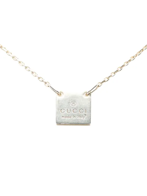 Gucci Pre-Owned collier en argent sterling à pendentif (2000-2015)