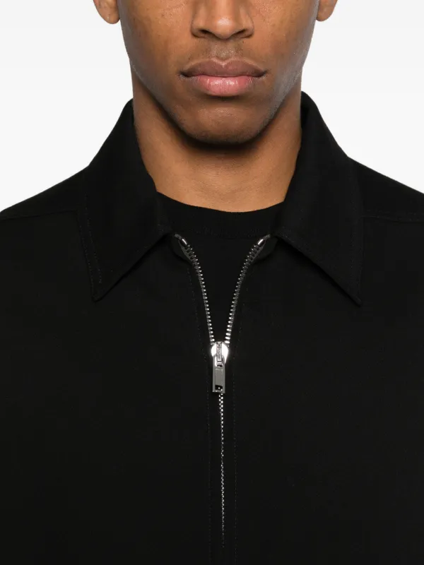 Rick Owens ポインテッドカラー ボンバージャケット | ブラック